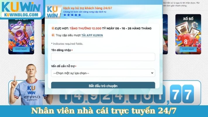 Nhân viên nhà cái trực tuyến 24/7